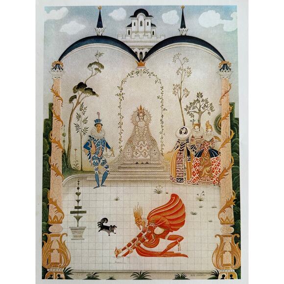 Struck The Ground, Angry Man, Brothers Grimm, Art Nouveau, Kay Nielson, Unique, - Picture 1 of 1